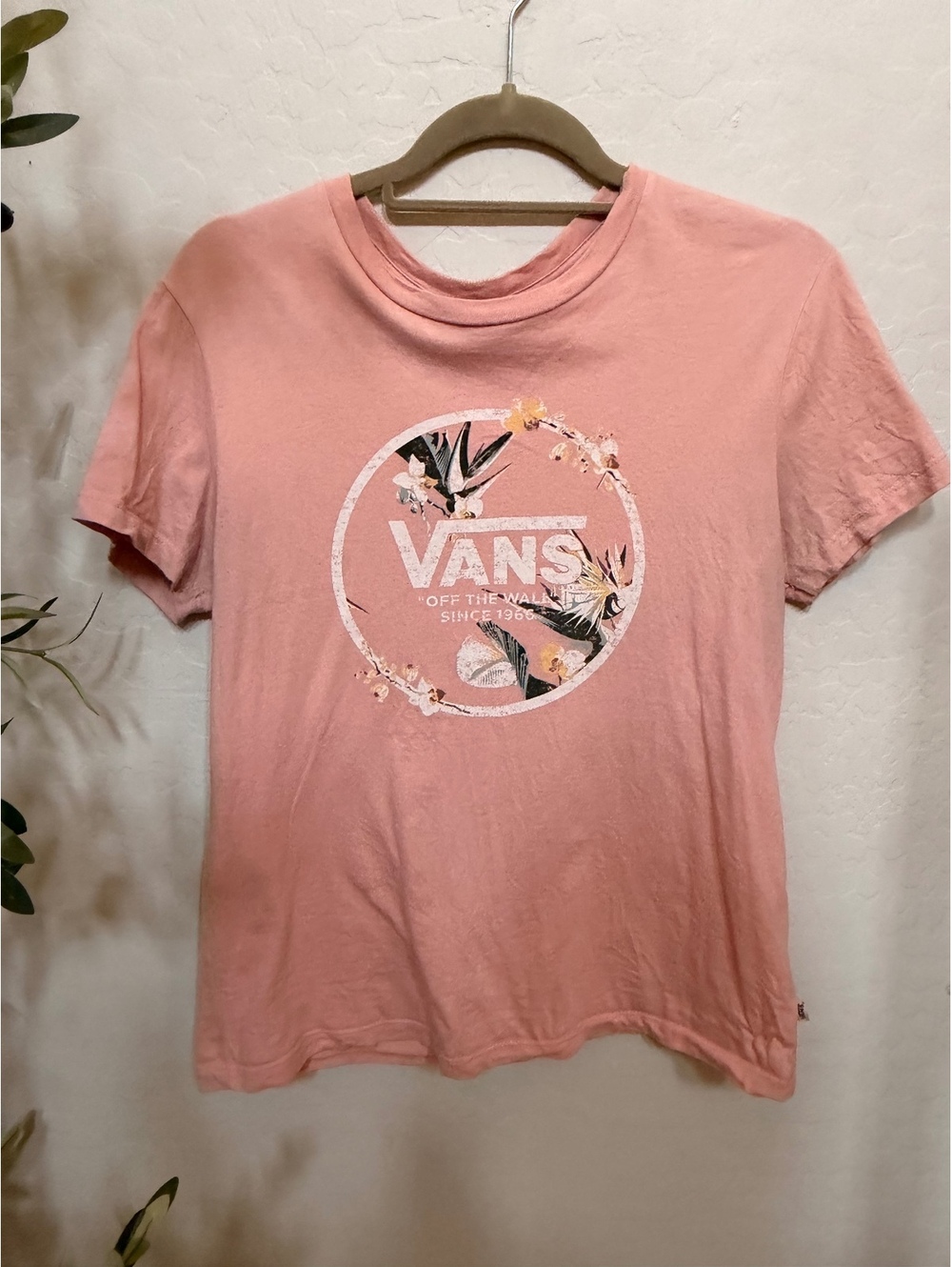 Vans pink graphic t shirt
